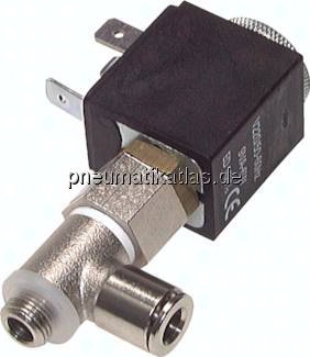 MZ 308 115V 3/2-Wege Magnetventil 8 mm (Steckanschluss) -> G 1/8