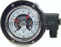 MWK 160100/21 ES Sicherheits-Kontaktmanometer, waagerecht, 100mm, 0 - 160 bar