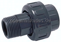 PVCGVAG 1638 EPDM Klebe-/Gewindeverschraubung, PVC-U/ EPDM, 16mmxR 3/8