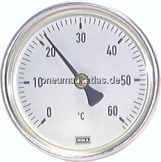 TW 1606360 AL Bimetallthermometer, waage-recht D63/0 - 160°C/60mm