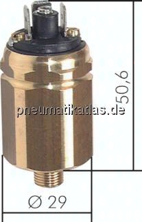 VAKUSW 18 B Vakuumschalter, Messing -0,98 bis -0,2 bar (Wechsler), G 1/8