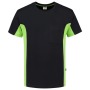 Tricorp T-Shirt Bicolor Brusttasche 102002 Black-Lime