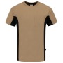 Tricorp T-Shirt Bicolor Brusttasche 102002 Khakiblack