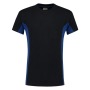 Tricorp T-Shirt Bicolor Brusttasche 102002 Navy-Royalblue