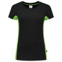 Tricorp T-Shirt Bicolor Damen 102003 Black-Lime