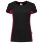 Tricorp T-Shirt Bicolor Damen 102003 Black-Red
