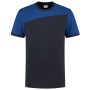 Tricorp T-Shirt Bicolor Quernaht 102006 Navy-Royalblue