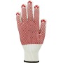 Asatex Feinstrick-Handschuh 3685 weiß/rot