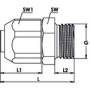 Einschraubverschraubung für PVC-Pneumatikschlauch SCH/ZUB 102 Schlauch-Ø innen 6,3 mm