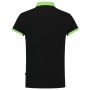 Tricorp Poloshirt Bicolor Fitted 201002 Black-Lime