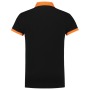 Tricorp Poloshirt Bicolor Fitted 201002 Black-Orange