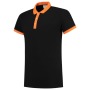 Tricorp Poloshirt Bicolor Fitted 201002 Black-Orange