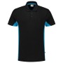 Tricorp Poloshirt Bicolor Brusttasche 202002 Black-Turquoise