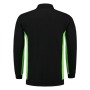 Tricorp Sweatshirt Polokragen Bicolor Brusttasche 302001 Black-Lime