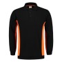 Tricorp Sweatshirt Polokragen Bicolor Brusttasche 302001 Black-Orange