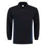Tricorp Sweatshirt Polokragen Bicolor Brusttasche 302001 Navy-Royalblue