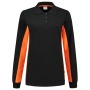 Tricorp Sweatshirt Polokragen Bicolor Damen 302002 Black-Orange
