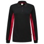 Tricorp Sweatshirt Polokragen Bicolor Damen 302002 Black-Red