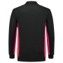 Tricorp Sweatshirt Polokragen Bicolor 302003 Black-Red
