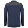 Tricorp Sweatshirt Polokragen Bicolor Quernaht 302004 Ink-Darkgrey