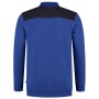 Tricorp Sweatshirt Polokragen Bicolor Quernaht 302004 Royalblue-Navy