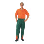 Watex Forstschutz-Bundhose 8-6613, grün-fluoreszierend orange