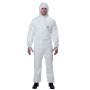 Einwegschutzbekleidung Overall Protec-Comfort weiß-blau
