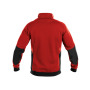 DASSY Velox Sweatshirt 300450 6674 ROT/SCHWARZ